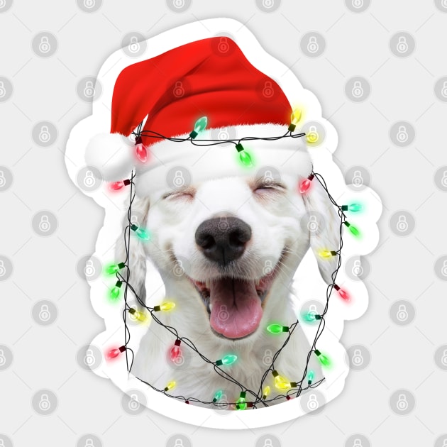 Funny Christmas For Dog Lovers Sticker by i am Cuta